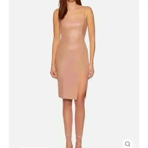 Susana Monaco faux leather dress